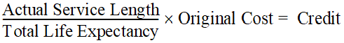 Computation of Credit Formula